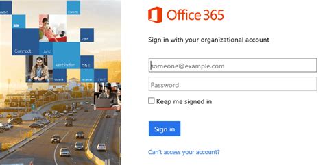 Can't login into office 365 .